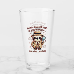 "Detektiv Faultier" Faultier Privatdetektiv Glas