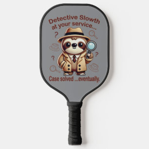 "Detektiv Faultier" Faultier Privatdetektiv Pickleball Schläger