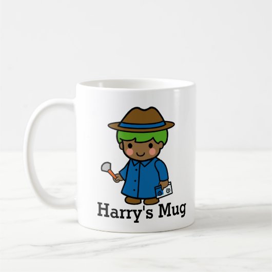 Detektiv, Foreniker oder P.I. Junge Kaffeetasse (Links)