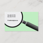 Detektiv-Geschäfts-Karten blond Visitenkarte (Rückseite)