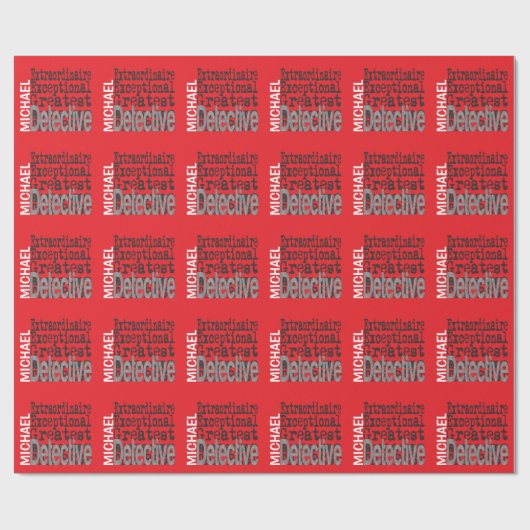 Detektiv Geschenkpapier (Flach)