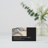 Detektiv-Gesetzesvollstreckung Tansilber Visitenkarte (Stehend Vorderseite)