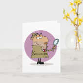 Detektiv Karte (Gelbe Blume)