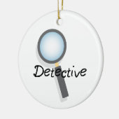 Detektiv Keramik Ornament (Links)