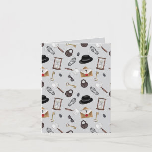 Detektiv-Kinder-Geheimagent-Spion-Thema Karte