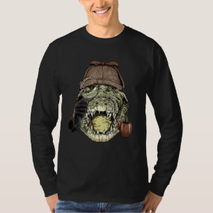 Detektiv Krokodil Spion Inspektor Ermittler Alle T-Shirt