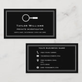 Detektiv Magnifying Glass Visitenkarte (Vorne/Hinten)