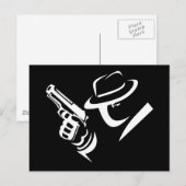 Detektiv Mobster Postkarte 2 (Vorne/Hinten)