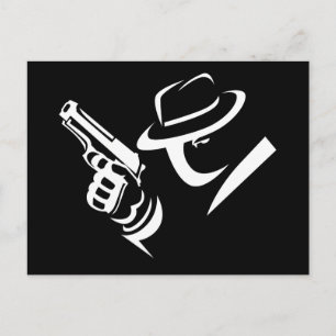 Detektiv Mobster Postkarte 2