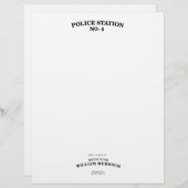 Detektiv Murdoch Briefpapier (Vorne/Hinten)