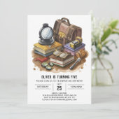 Detektiv Niedlich Mystery Geburtstag Einladung (Stehend Vorderseite)