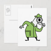 Detektiv Postkarte (Vorne/Hinten)