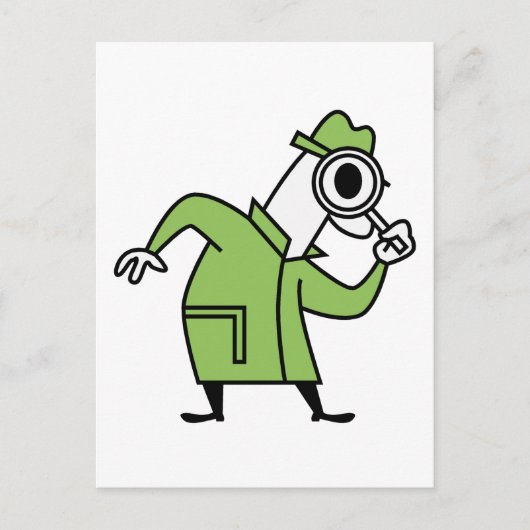 Detektiv Postkarte (Vorderseite)