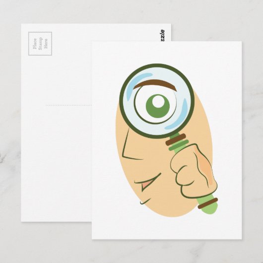 Detektiv Postkarte (Vorne/Hinten)