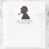 Detektiv Runder Aufkleber (Tasche)