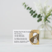 Detektiv und Überwachung Visitenkarte (Stehend Vorderseite)