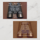 Detektiv-Visitenkarten Visitenkarte (Vorne/Hinten)