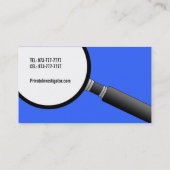 Detektiv-Visitenkarten Visitenkarte (Rückseite)