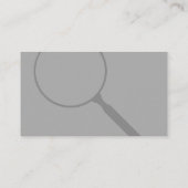 Detektiv-Visitenkarten Visitenkarte (Rückseite)