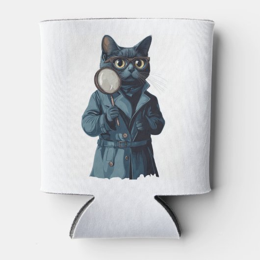 Detektiv Whiskers � Funny Cat Mystery Novel Dosenkühler (Vorderseite)