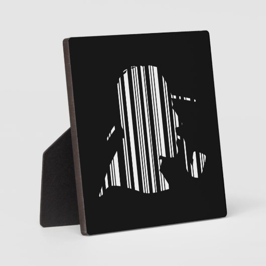 DETEKTIVE BAR CODE-Pipe Rauchen Barcode-Muster Fotoplatte (Vorderseite)