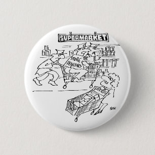 Detektive im Supermarkt Button