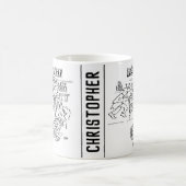 Detektive im Supermarkt Kaffeetasse (Mittel)