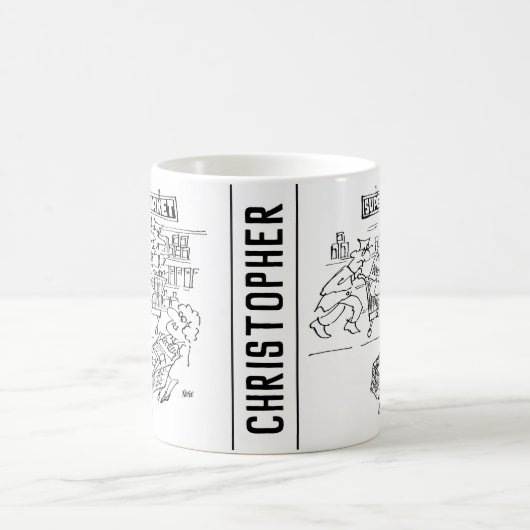 Detektive im Supermarkt Kaffeetasse (Mittel)