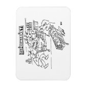 Detektive im Supermarkt Magnet (Vertikal)