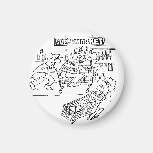 Detektive im Supermarkt Magnet (Vorne)