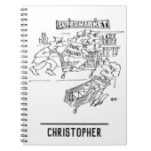 Detektive im Supermarkt Notizblock (Vorderseite)