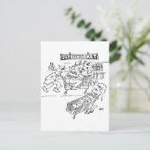 Detektive im Supermarkt Postkarte (Stehend Vorderseite)