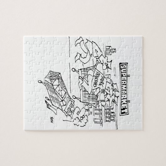 Detektive im Supermarkt Puzzle (Horizontal)