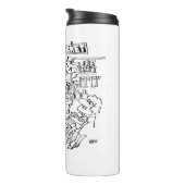 Detektive im Supermarkt Thermosbecher (Nach rechts gedreht)