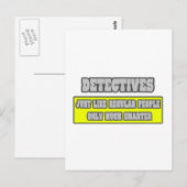 Detektive... Viel schlauer Postkarte (Vorne/Hinten)