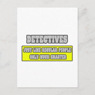 Detektive... Viel schlauer Postkarte