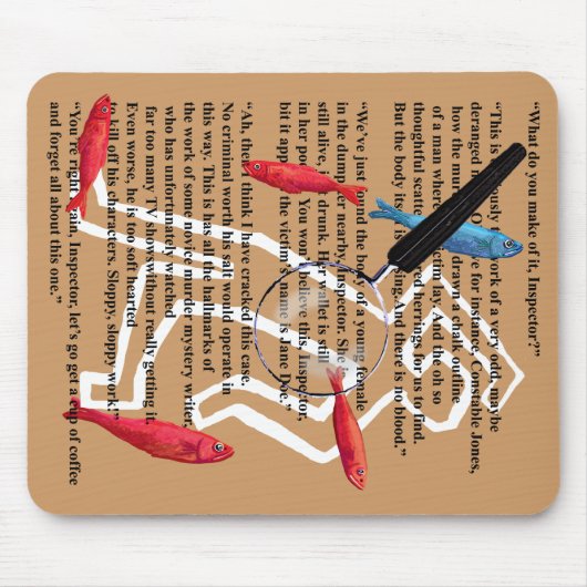 Detektivgeheimnisautor Mousepad (Vorne)