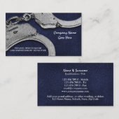 Detektivgesetzesdetektiv-Blausilber Visitenkarte (Vorne/Hinten)