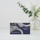 Detektivgesetzesdetektiv-Blausilber Visitenkarte (Stehend Vorderseite)