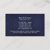 Detektivgesetzesdetektiv-Blausilber Visitenkarte (Rückseite)