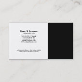 Detektivgesetzesdetektivdurchführung Visitenkarte (Rückseite)