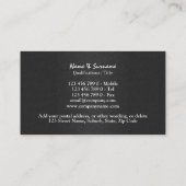 Detektivgesetzesdetektivdurchführung Visitenkarte (Rückseite)