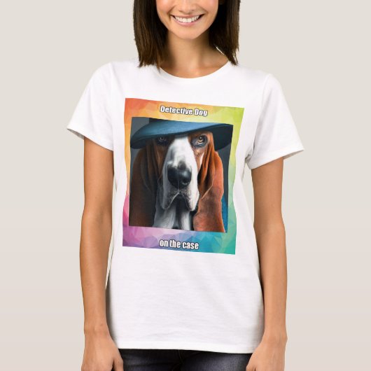 Detektivhund T-Shirt (Vorderseite)