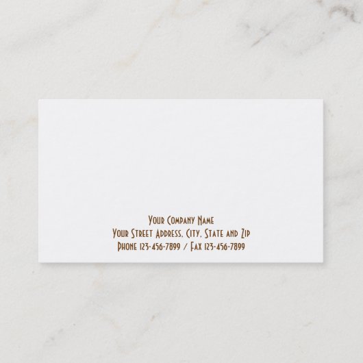 Detektivkarte für Privatdetektoren Visitenkarte (Rückseite)