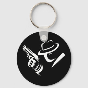 Detektivmobster-Schlüsselanhänger 2 Schlüsselanhänger