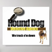 Detektivstelle für Hunde Poster (Vorne)