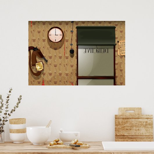 Detektivstelle Poster (Küche)