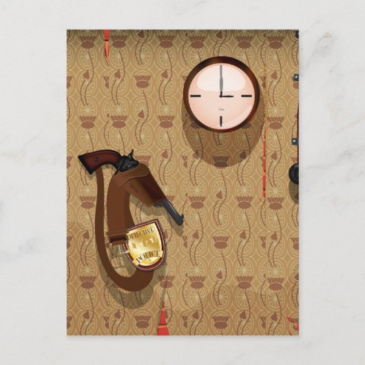 Detektivstelle Postkarte (Vorderseite)