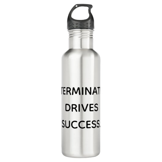 Determination Drives Success Motivational  Edelstahlflasche (Vorderseite)