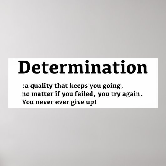 Determination Poster (Vorne)